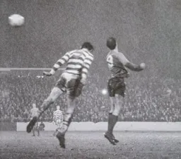 Matt Tees first to the ball