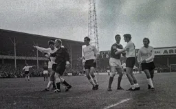 Malcolm Macdonald leads the protests