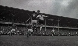 Malcolm Macdonald challenges in the box