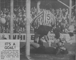 The Town's first goal