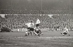 Malcolm Macdonald is intercepted at the last
