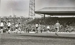 John Moore and others watch the aerial battle