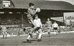 Malcolm Macdonald in an early attack