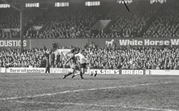 Viv Busby gets his cross in