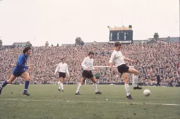 John Moore secures the ball in space