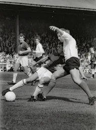 David Court goes in hard