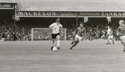 John Ryan charges down the wing