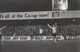 £30K signing from Fulham, Vic Halom, scores against his old club