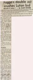 Match Report: Norwich City vs Luton Town FC (16th Oct 1971)