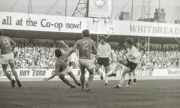 Don Shanks' attempt on goal denied