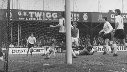 Vic Halom knocks in his first goal