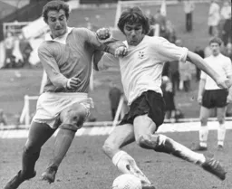 John Ryan attempts to get in a cross