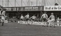 Robin Wainwright tries to unlock the Blackpool defence