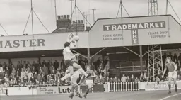 Vic Halom heads over the bar