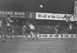 Jimmy Ryan puts in a spectacular header which goes over the top