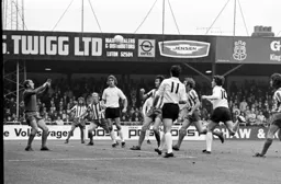 Vic Halom’s header flies in for the winning goal