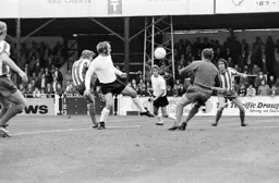 Rodney Fern stretches for the ball