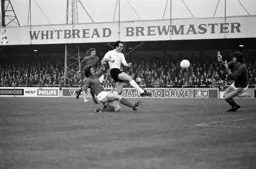 John Aston sees his effort saved by Bryan King