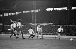Rod Fern shoots towards Oak Road End