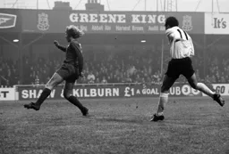 John Aston scores from just outside the box