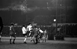 Barry Butlin heads in the second goal