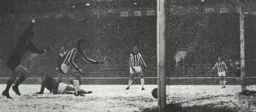 Barry Butlin watches the second goal go in