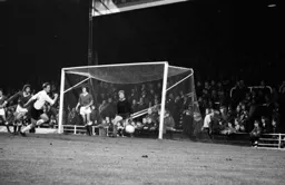 John Moore chases out to the ball