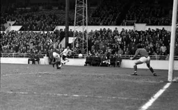 John Aston fires in a shot