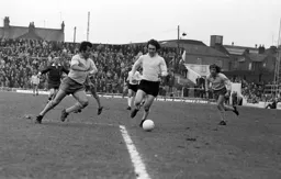 Graham French attacks down the wing