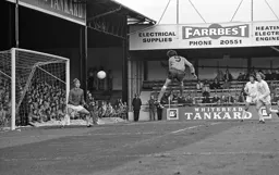 Barry Butlin nets with a trademark header