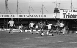 Tom Finney sees his shot blocked