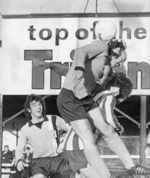 Rodney Fern in the thick of the action