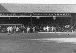 Alan Garner hoists the ball into the box