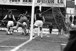 Get in. Peter Anderson's header hits the back of the net