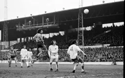 Peter Anderson with a towering header to score the only goal