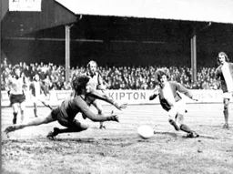 Graham Horn saves from Carlisle's Bobby Owen