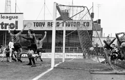 Tom Finney turns to celebrate