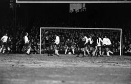 Graham Horn watches his defence hold