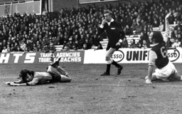 Peter Anderson is fouled yet again