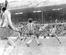 Jimmy Husband fires in the Town's first goal