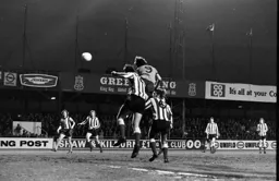 Barry Butlin gets in a bullet header