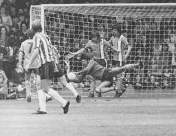 Graham Horn grabs the ball