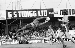 Graham Horn makes sure the ball is his