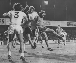Barry Butlin pressurises the Hammers defence
