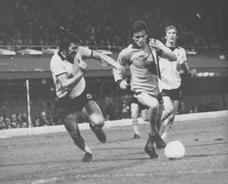 Luton goalscorer Jim Ryan escapes with the ball