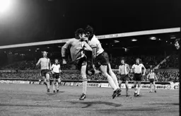 Barry Butlin has a close encounter with the Coventry centre half
