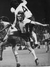 The Luton forwards cannot find a way through