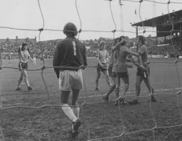 Jim Ryan is applauded after his successful spot kick