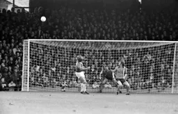 Keith Barber watches the ball fly wide