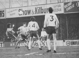 Peter Anderson tries to find a way through the Derby defence